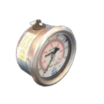 Manômetro inox 0 a 4 kg saída tras inox (0-60 psi)